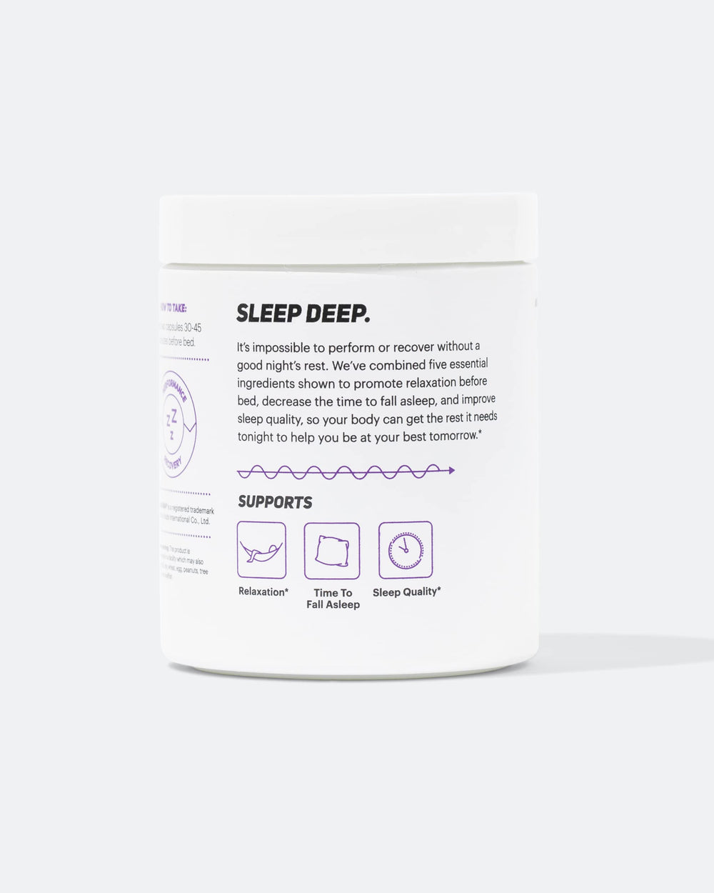 Melatonin ingredient close-up