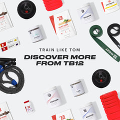 Person relaxing and about to sleep with TB12 Sleep