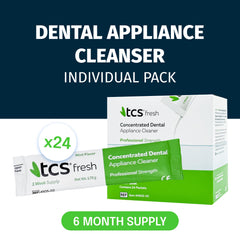 Six-month supply of TCS Fresh denture cleaner