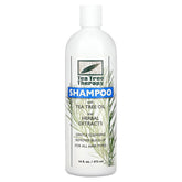 Tea Tree Therapy Shampoo bottle provides refreshing cleansing for all hair types.