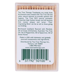 Toothpicks arranged with mint