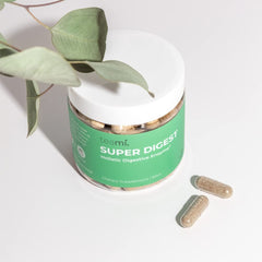 Capsules representing Teami Bloat Banish pills