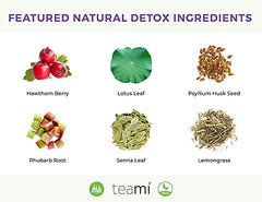 Teami Colon natural herbal ingredients support a daily refresh.