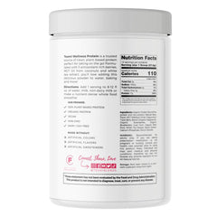 Teami vegan protein powder organic-pea-rice-ingredients highlights clean sourcing.