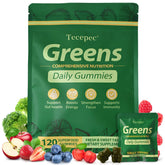 Tecepec Greens Daily Gummies bottle and packaging