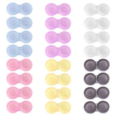 Teemico 60-piece colorful contact lens case set displayed