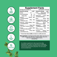 Close-up of teen multivitamin gummies for 12-17 age group