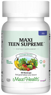 Front view of Teen Vitamins for Boys 12-17 bottle