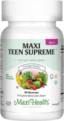 60-count bottle packaging of teen vitamins for girls