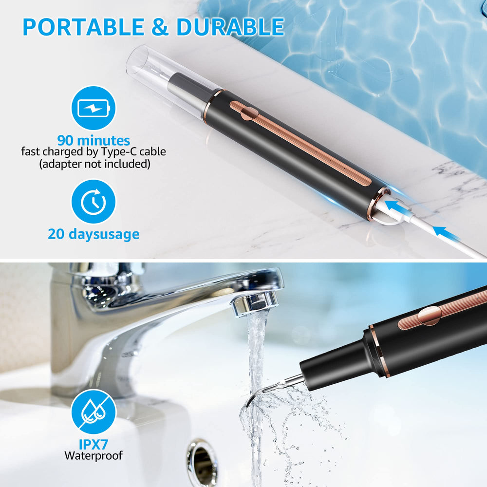 IPX7 waterproof and portable dental cleaning tool