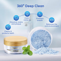 Natural whitening powder ingredients displayed