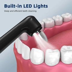Compact, portable teeth cleaning device for home use