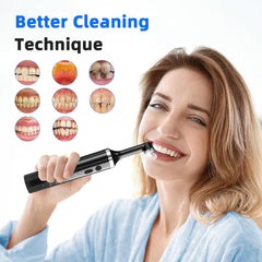 Whiter teeth and refreshed smile with the teeth polisher kit