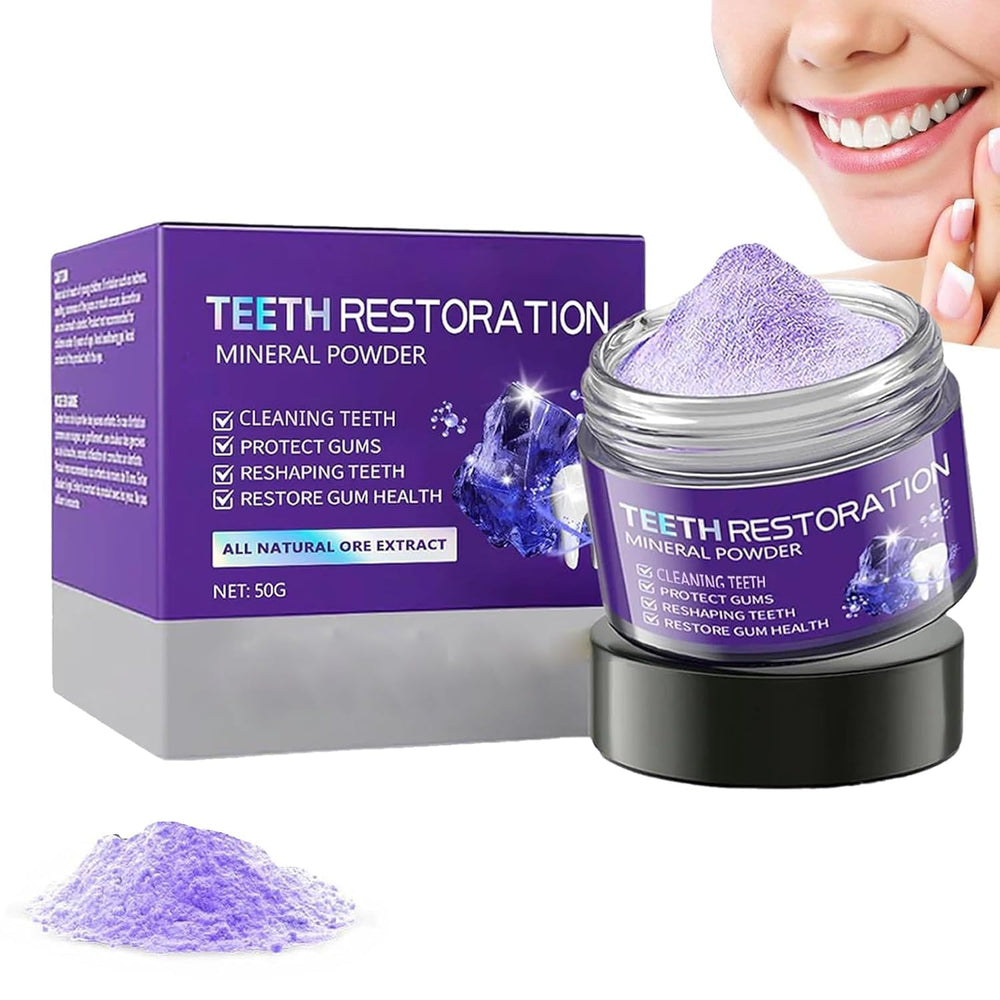 Teeth restoration mineral powder jar and scoop