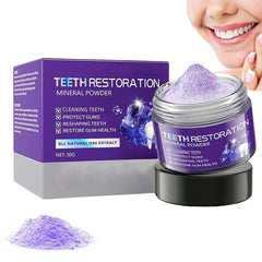 Teeth restoration mineral powder jar and scoop