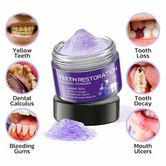Healthy teeth and gums concept with mineral ingredients