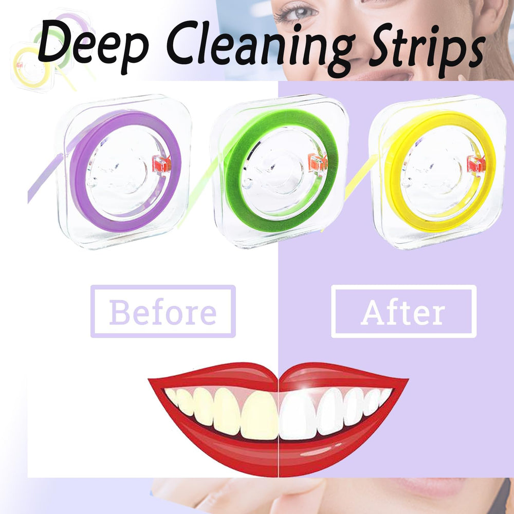 Set of three sanding rolls for filing, grinding, and smoothing teeth