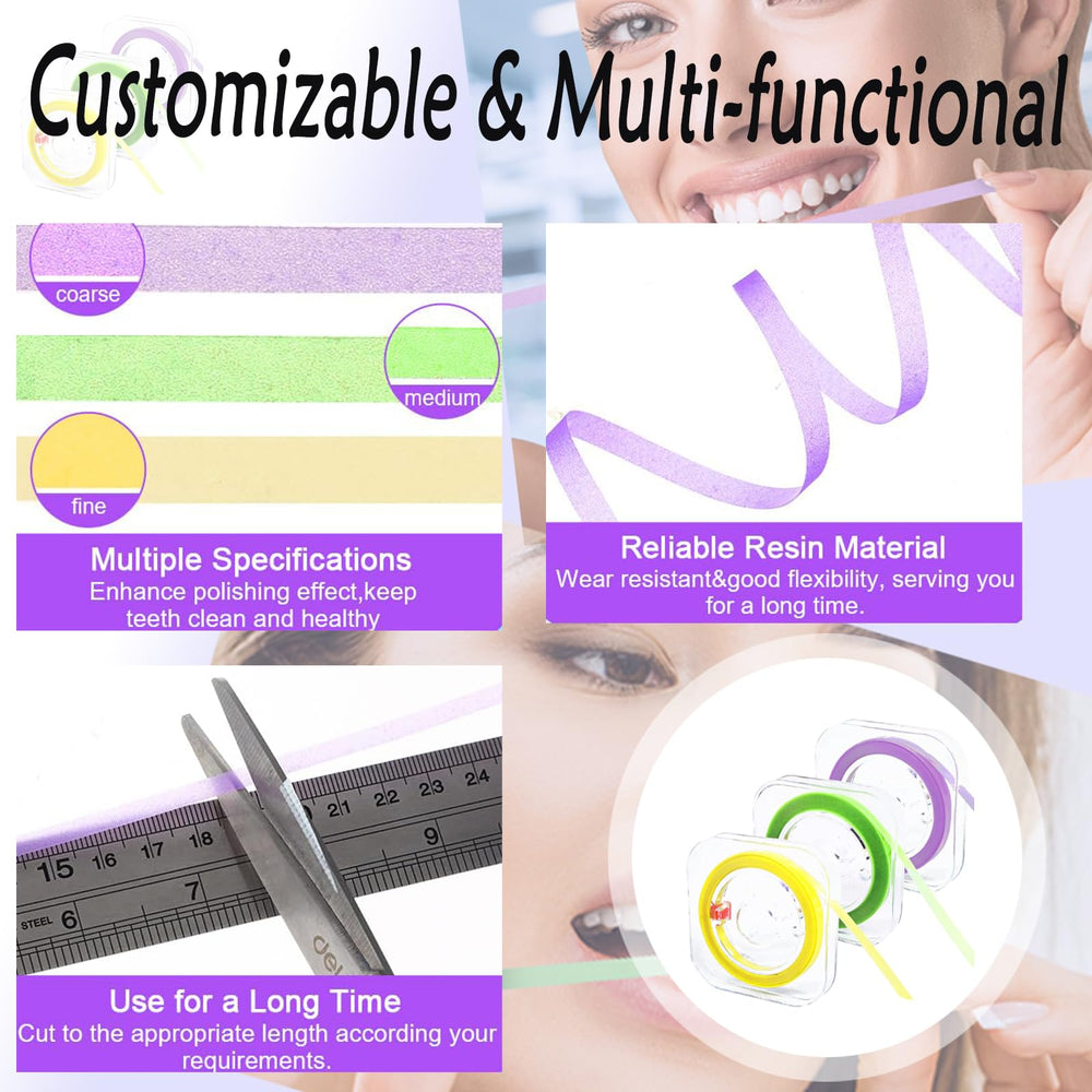 Three sanding rolls displayed together