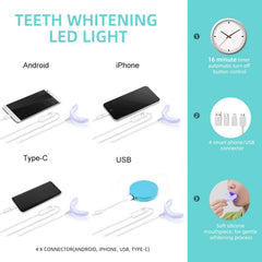 Whitening light connected via USB to a device