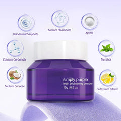 Close-up of the powder texture