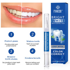 Close-up of whitening gel being applied to teeth