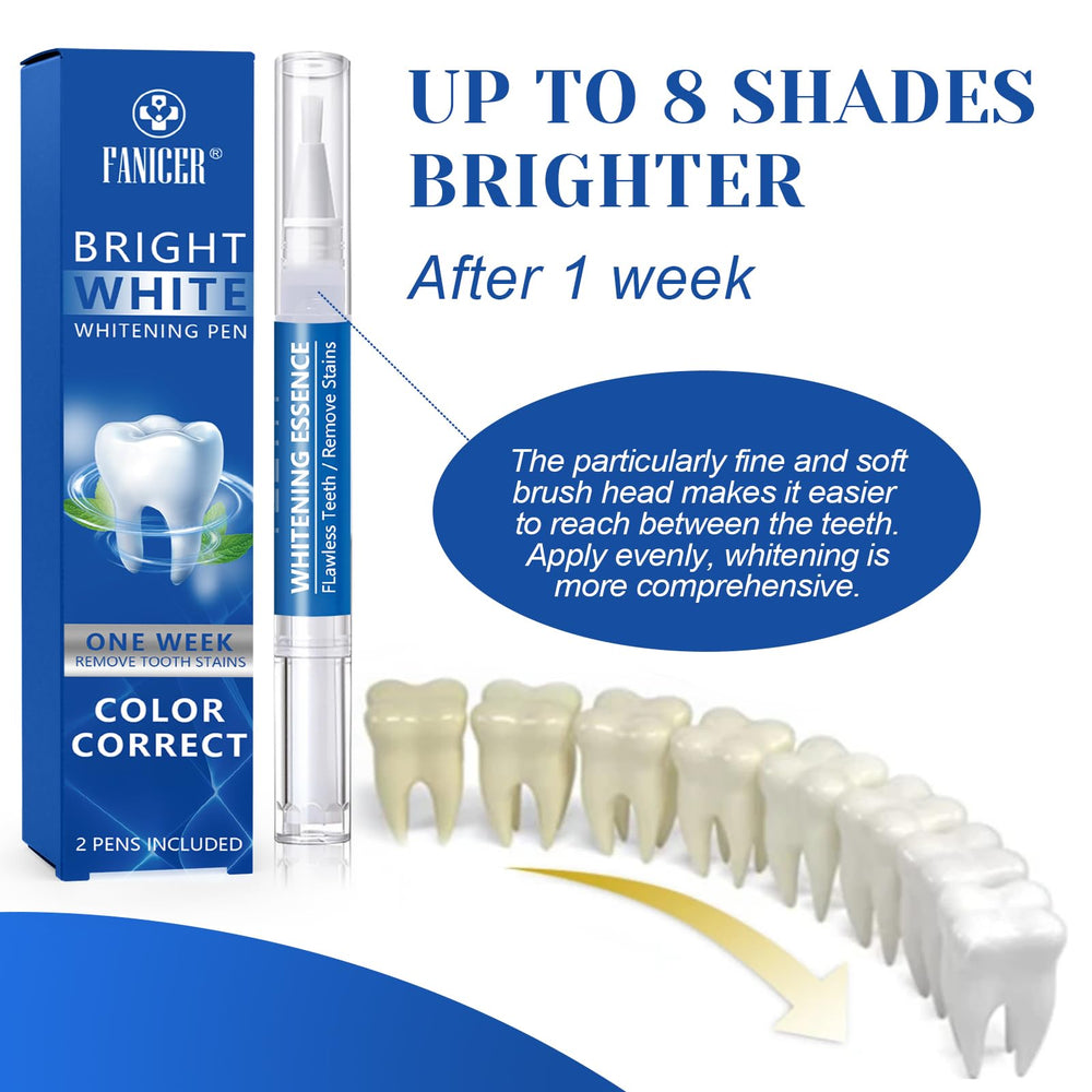 Travel-friendly whitening pen on a clean surface