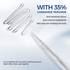 Close-up of whitening gel application