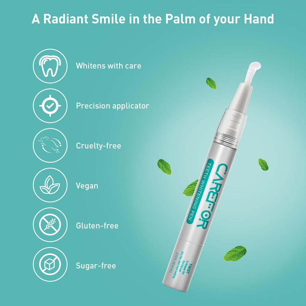 Brightened smile after whitening treatment
