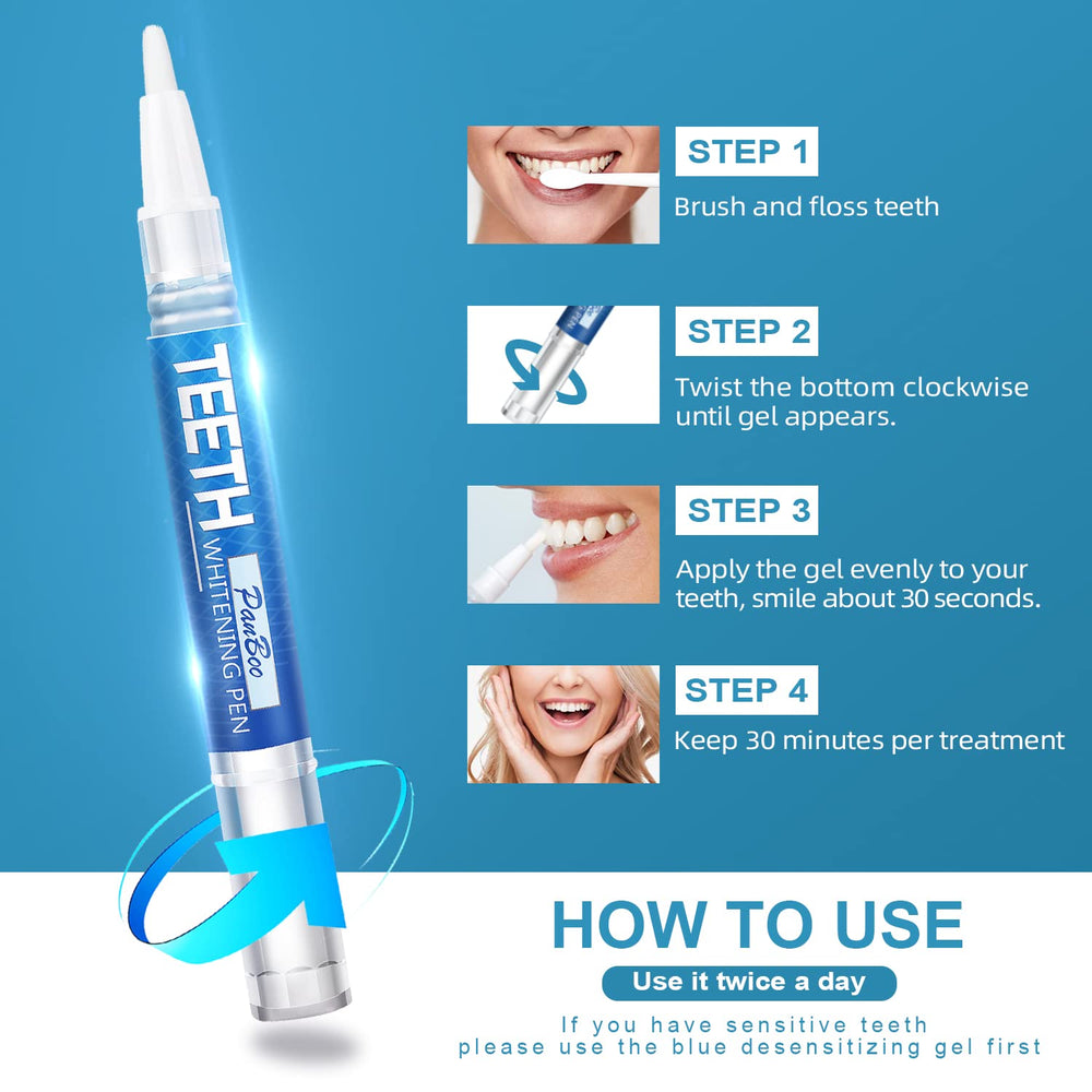 Boxed Teeth Whitening Pen 5-pack with 70+ treatments
