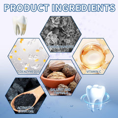 Close-up of natural ingredients in whitening powder