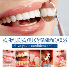 Natural ingredients label on whitening powder