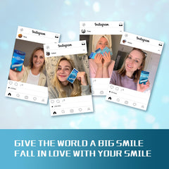 Bright white smile after completing the 14-day kit