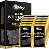 Teeth whitening strips package with 14 treatments