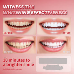 Box and 28 strips layout for Teeth Whitening Strips