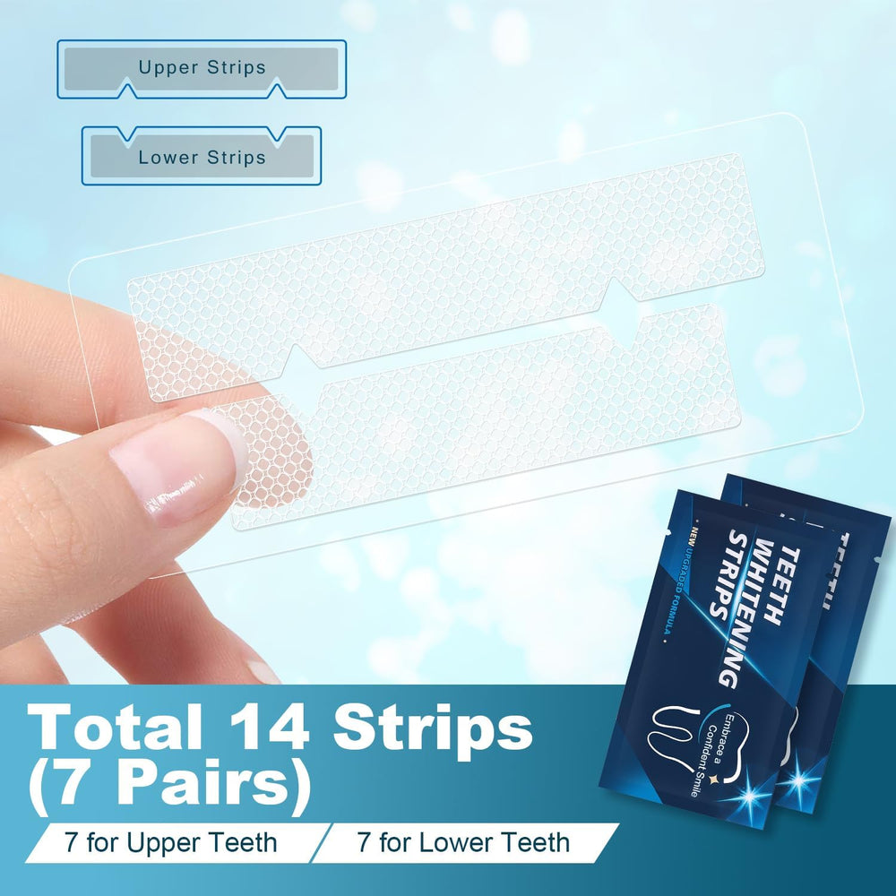 Blister packs containing 14 whitening strips