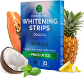Front view of Pop On Teeth Whitening Strips packaging