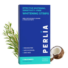 Teeth whitening strips set with sensitivity-free formula, 14 strips