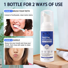 Three-pack of foam whitening toothpaste tubes