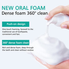 Close-up of ultra-fine foam toothpaste texture