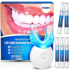 Teeth whitening kit box with LED light