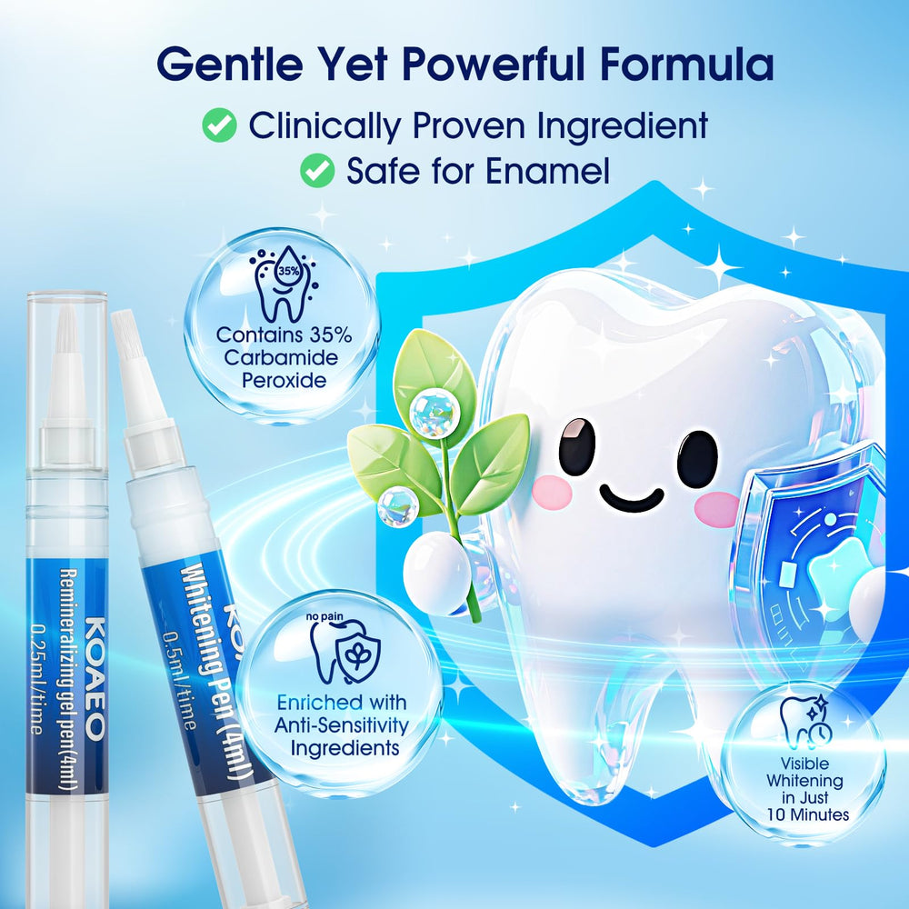 Close-up of whitening gel applicators