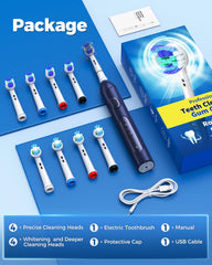 2-minute smart timer indicator on the toothbrush handle