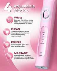 2-minute smart timer indicator on the toothbrush