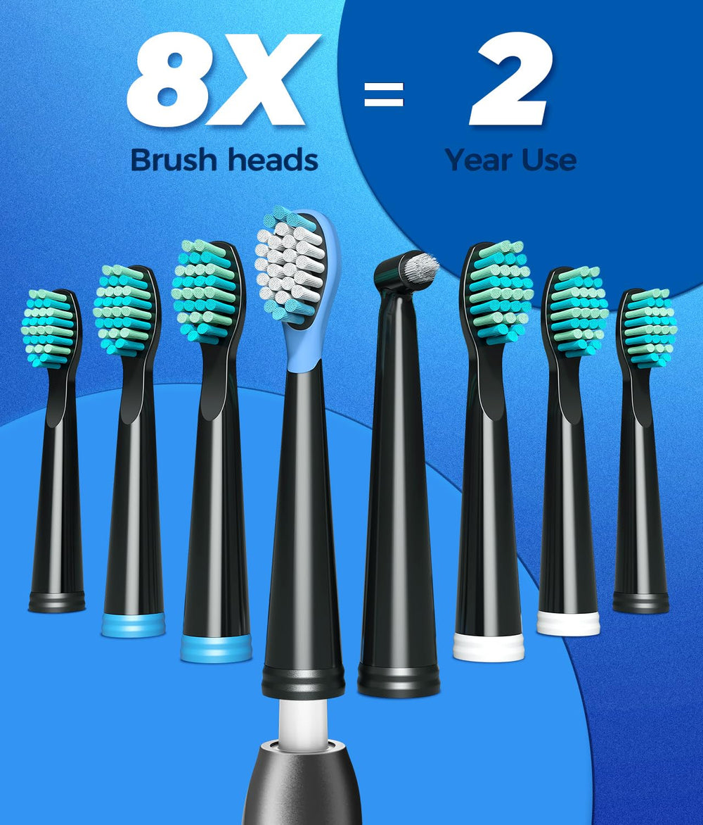 Lightweight TEETHEORY electric toothbrush weighing 55g