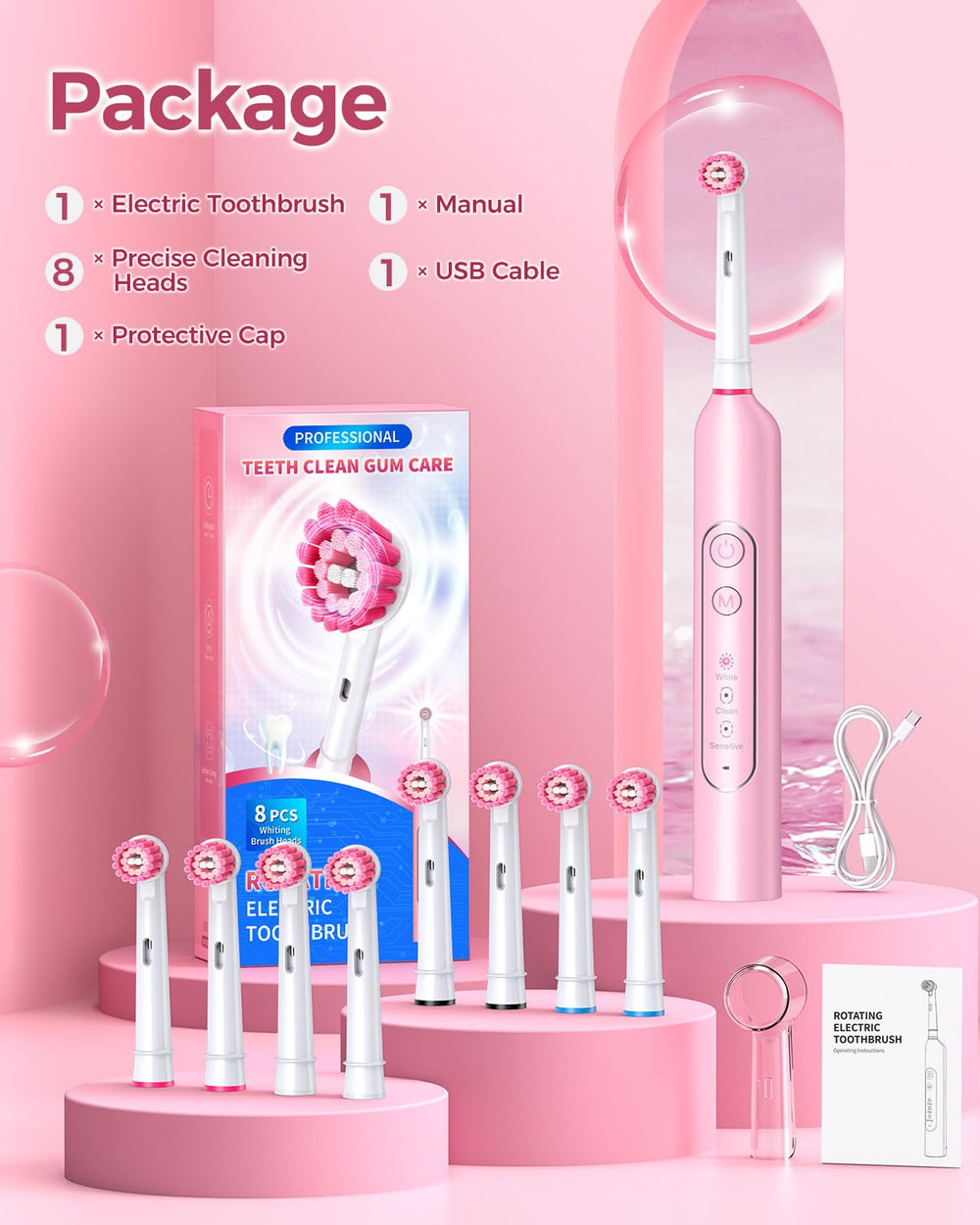 Cleaning mode on TEETHEORY toothbrush