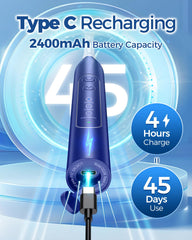 Long-lasting battery life: TEETHEORY toothbrush up to 60 days per charge