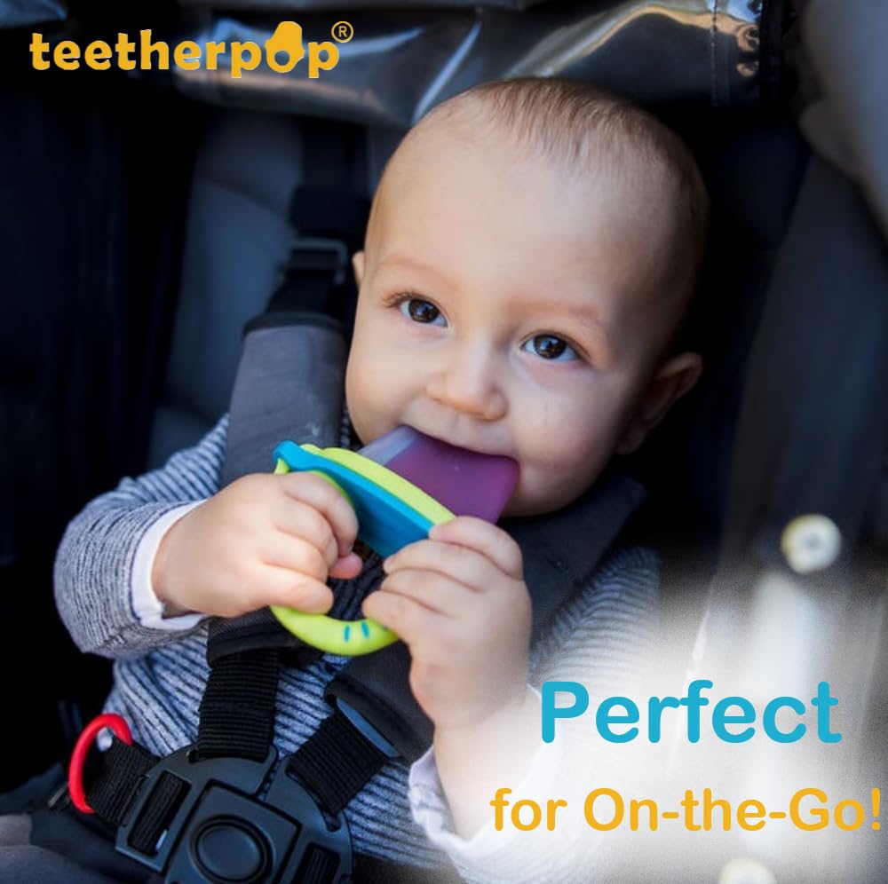 Frozen Teetherpop being used to soothe baby gums