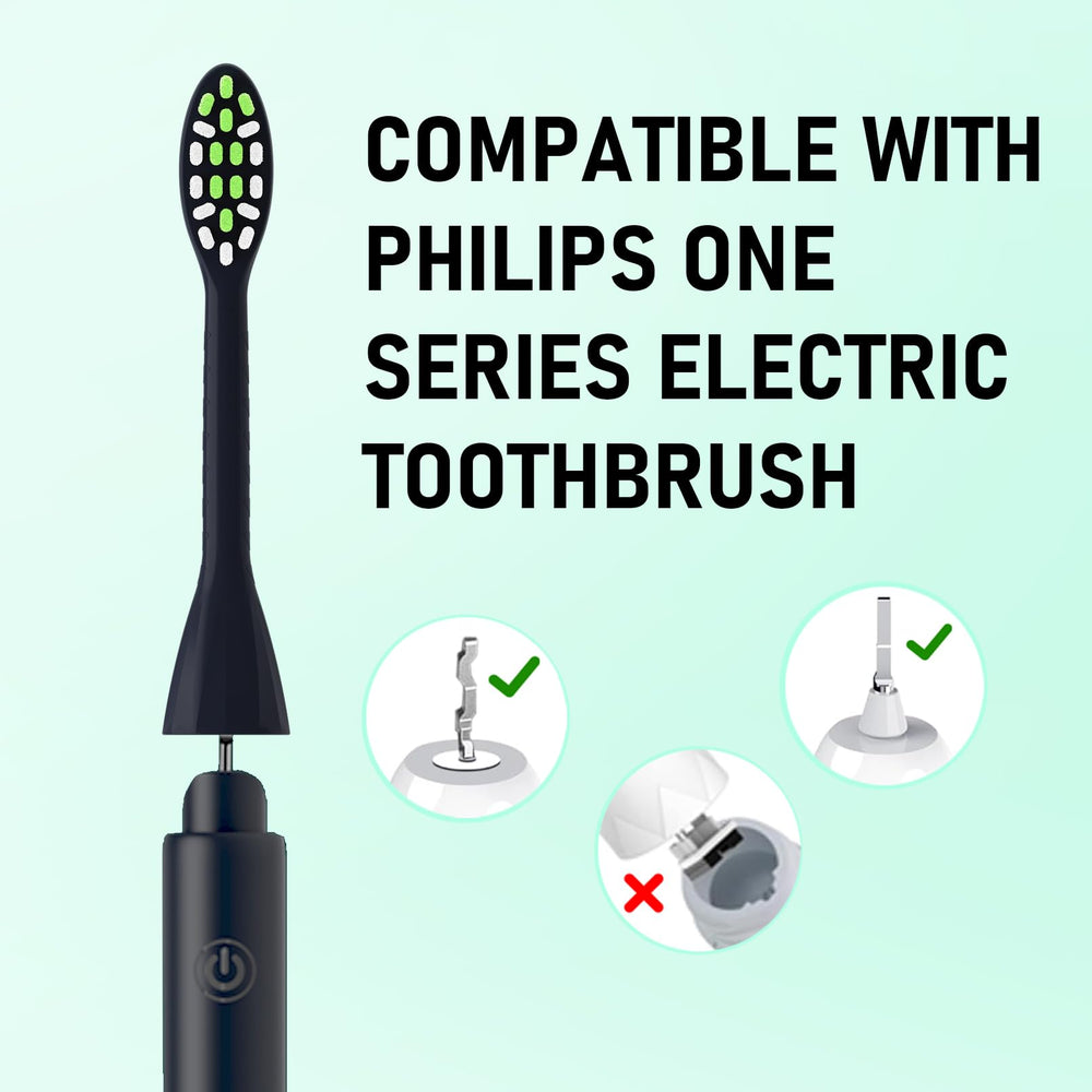 Close-up of Tekgani replacement head bristles for Philips One