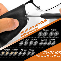 Two magnetic eyeglass screwdrivers 2.0mm flathead and Phillips