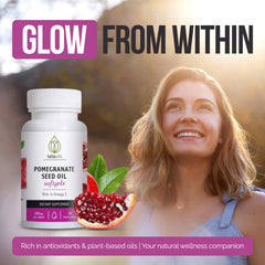 Flat lay of natural ingredients with Teliaoils softgels